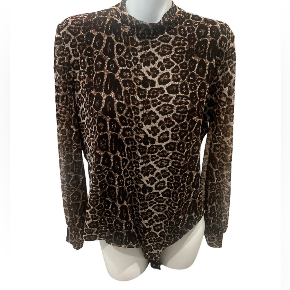 Siren Lily Size 3X Brown Leopard bodysuit